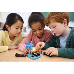 Didactic Electric Kit with Motor, Fan Blade and 3V Bulb Set for School Projects