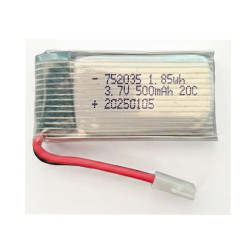 3.7V 500mAh 20C 1S LiPo Battery with JST Plug