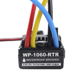 Hobbywing WP-1060-RTR Waterproof Brushed 60A ESC with Tamiya Plug for 1/10 RC Cars
