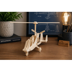 Gyrocopter 3D Wooden Puzzle Kit