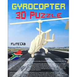 Gyrocopter 3D Wooden Puzzle Kit