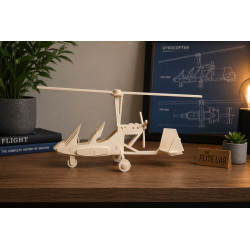 Gyrocopter 3D Wooden Puzzle Kit