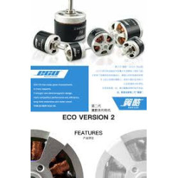 Dualsky ECO 5330C 205KV 3400W Brushless Motor for 10S to 12S RC Aircraft