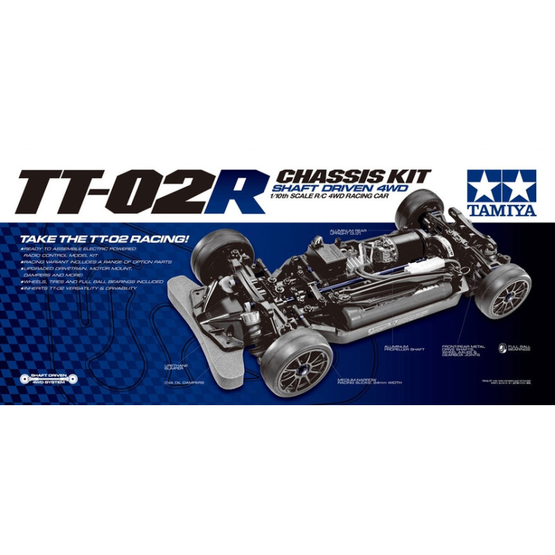 Tamiya 47326 TT-02R 1/10 4WD Touring Car Chassis Kit