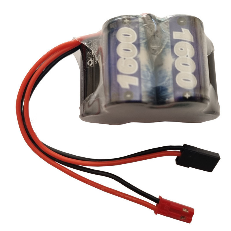 Gens Ace 1600mAh 6V NiMH Hump Receiver Battery JR/JST