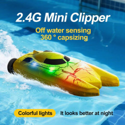 YLR/C 826 2.4G Mini RC Boat RTR 360 Yellow