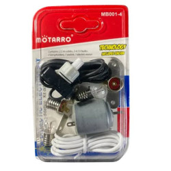 Motarro Didactic Electric Circuit Kit with Motor, Switch and Two 4.5V Bulbs for School Projects