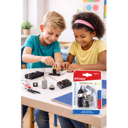 Motarro Didactic Electric Circuit Kit with Motor, Switch and Two 4.5V Bulbs for School Projects