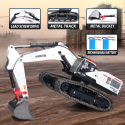 Huina 1594 1:14 22CH Premium RC Excavator with Metal Tracks
