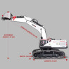 Huina 1594 1:14 22CH Premium RC Excavator with Metal Tracks