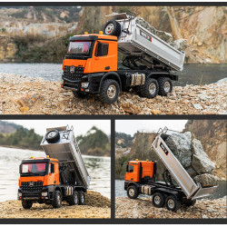 Huina 1598 1:14 Premium 14ch 6x6 RC Dump Truck with Metal Tipping Bed