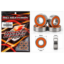 5x10x4mm Thunder Innovations Rubber Sealed RC Bearings (4)