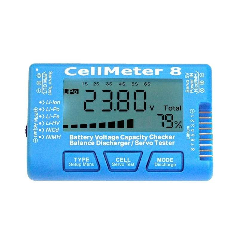 Cell Meter 8 Battery & Servo Tester Cell Meter 8 Battery & Servo Tester