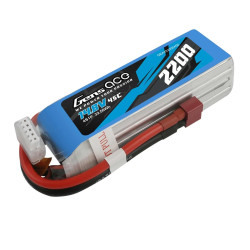 Gensace 2200mah 4s 45c Battery front left corner.