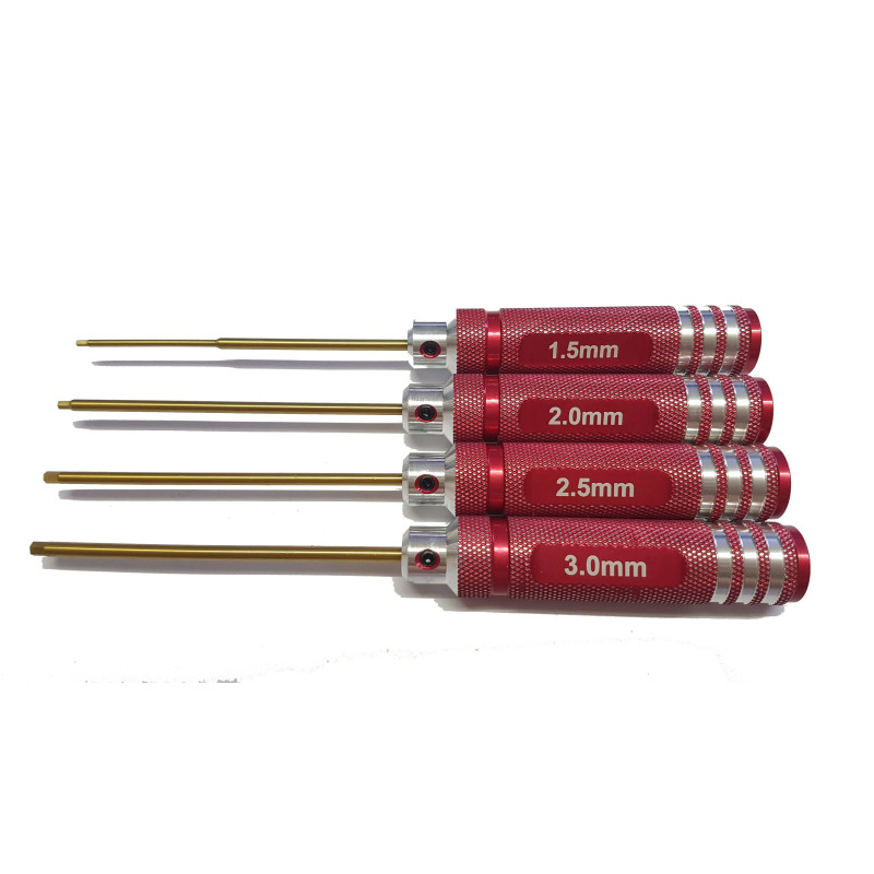 Precision Pro Hex Driver Set – 1.5mm to 3.0mm (4pcs) Precision Pro Hex Driver Set – 1.5mm to 3.0mm (4pcs)