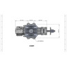 DLE 20cc Side Exhaust Gas Engine  (DLE20) – 2.5HP RC Airplane Engine with NGK CM6