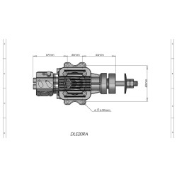DLE 20cc Rear Exhaust Gas Engine (DLE20RA) – 2.5HP RC Airplane Engine with NGK CM6