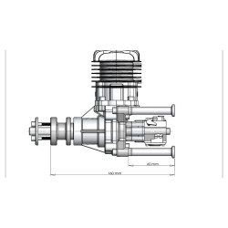 DLE 30cc Side Exhaust Gas Engine (DLE30) – 3.7HP RC Airplane Engine with NGK CM6