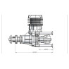 DLE 30cc Side Exhaust Gas Engine (DLE30) – 3.7HP RC Airplane Engine with NGK CM6
