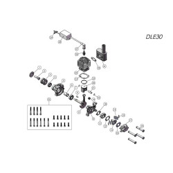 DLE 30cc Side Exhaust Gas Engine (DLE30) – 3.7HP RC Airplane Engine with NGK CM6