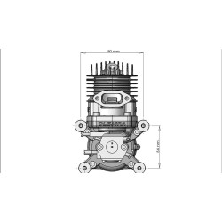DLE 35cc Rear Exhaust Gas Engine (DLE35RA) – 4.1HP RC Airplane Engine with NGK CM6