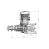 DLE 35cc Rear Exhaust Gas Engine (DLE35RA) – 4.1HP RC Airplane Engine with NGK CM6