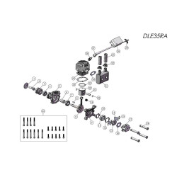 DLE 35cc Rear Exhaust Gas Engine (DLE35RA) – 4.1HP RC Airplane Engine with NGK CM6