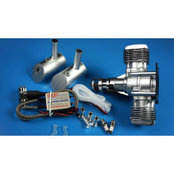 DLE 40cc Twin Cylinder Gas Engine (DLE40) – 4.8HP RC Airplane Engine with NGK CM6
