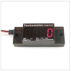 RCEXL Mini Digital Tachometer – RPM Meter for Gas RC Engines