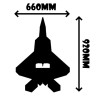 F22 Raptor Foam Board Kit – 660mm Wingspan