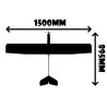 King Condor Glider Kit – 1500mm Wingspan
