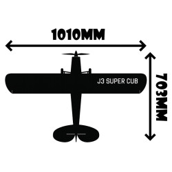 J3 Super Cub Foam Board Kit – 1010mm Wingspan