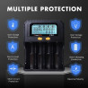 PowerKan PD4 Smart Battery Charger – 18650 & Multi-Chemistry