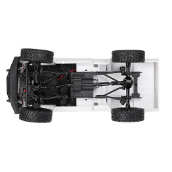 WPL C24 Truck underneath showing the chassis and prop shaft