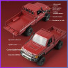 MN82 Toyota Land Cruiser 4WD RTR 1/12 Truck Crawler front and back view with truck features listed
