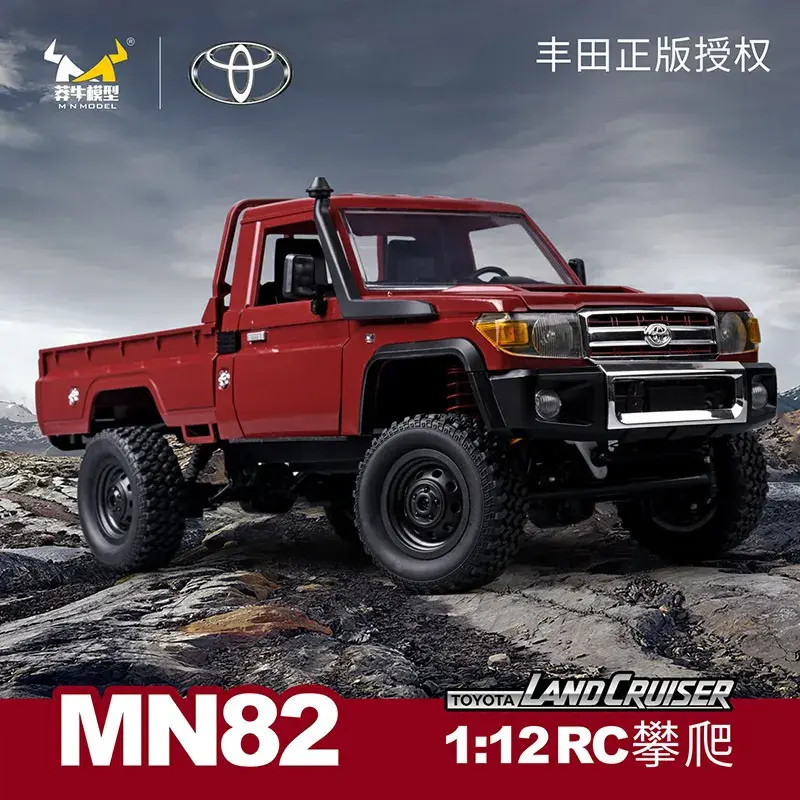 MN82 Toyota Land Cruiser 4WD RTR 1/12 Truck Crawler front right quarter with the snorkel visible