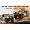 MN82 Supertourer Toyota Land Cruiser Brushed 4WD RTR 1/12 Truck Crawler Silver and Black in the picture