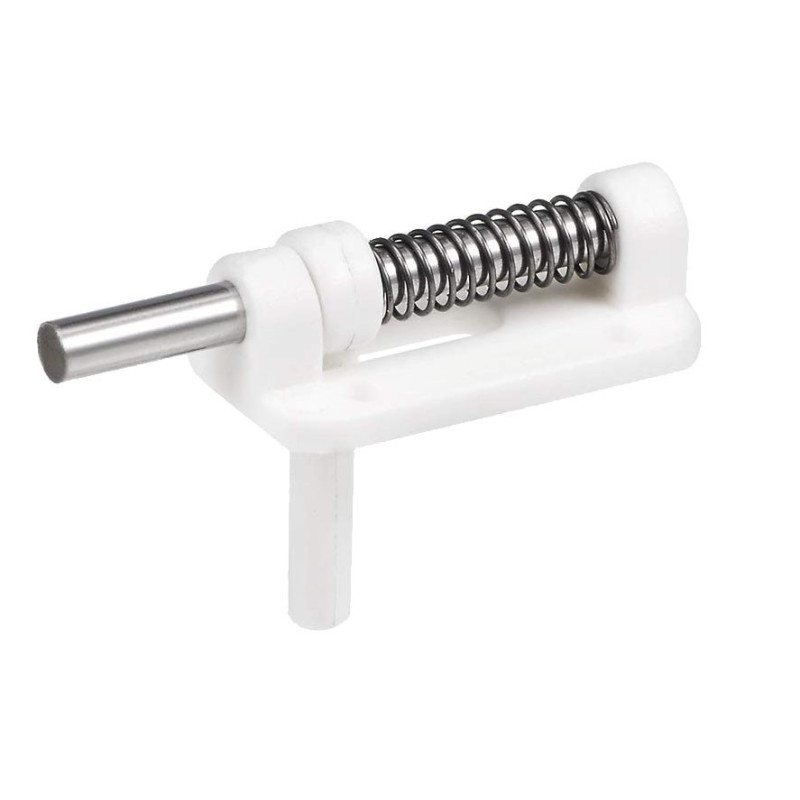 Spring-Loaded Deadbolt Canopy Latch Spring-Loaded Deadbolt Canopy Latch