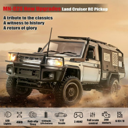 MN82 Supertourer Toyota Land Cruiser Brushed 4WD RTR 1/12 Truck Crawler - Silver