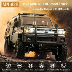 MN82 Supertourer Toyota Land Cruiser Brushed 4WD RTR 1/12 Truck Crawler - Silver