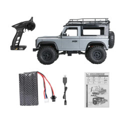 MN99S Land Rover Defender D90 4WD RTR 1/12 Truck Crawler Silver