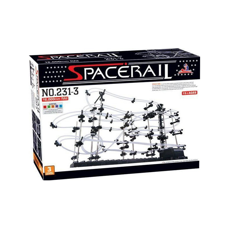 SpaceRail Level 3 Marble Roller Coaster Construction Set 12500mm Rail
