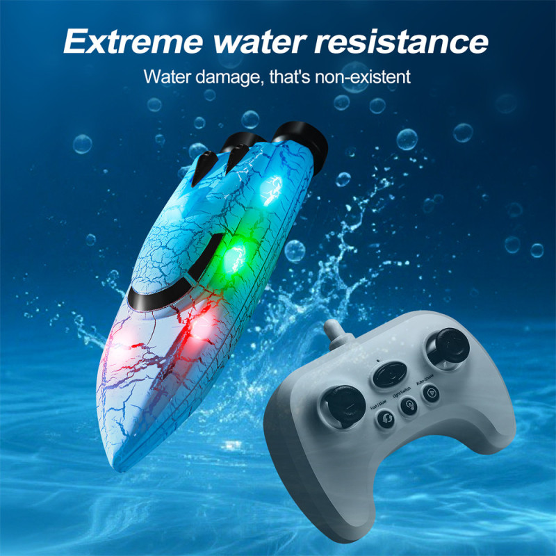 YLR/C 826 2.4G Mini RC Boat RTR 360 Light Blue