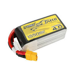 Tattu R-Line 1550mAh 14.8V 4S 130C LiPo Battery V4 XT60