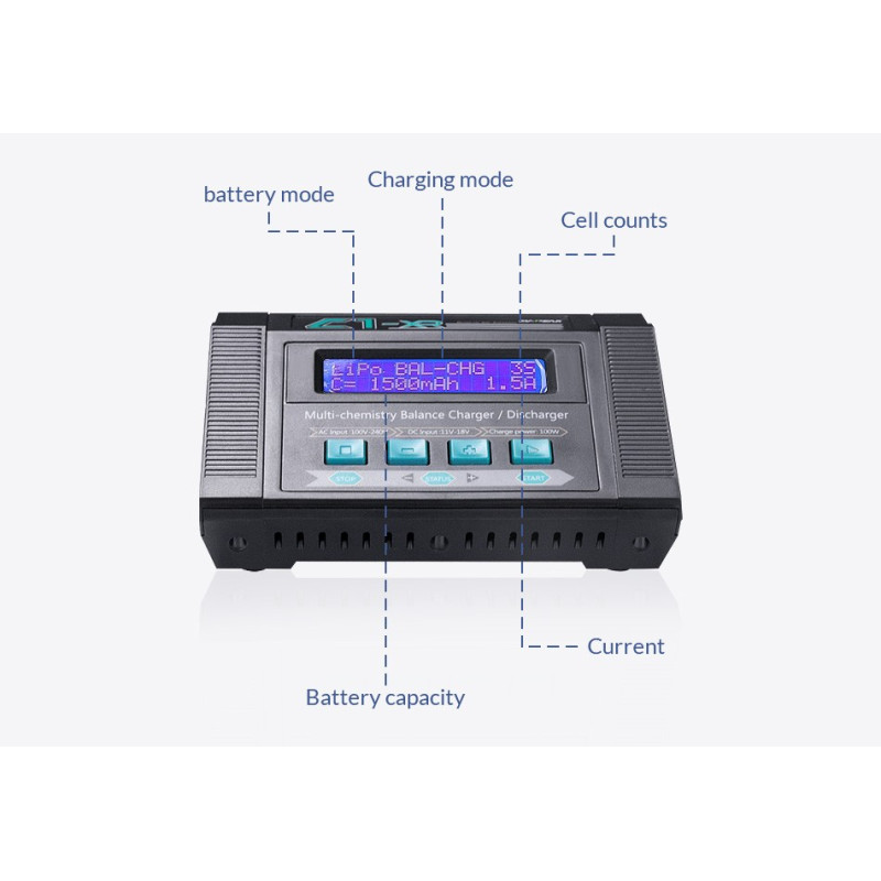 EV-Peak C1-XR Multi Chemistry Dual Input Balance Charger/Discharge EV-Peak C1-XR Multi Chemistry Dual Input Balance Charger/Discharge