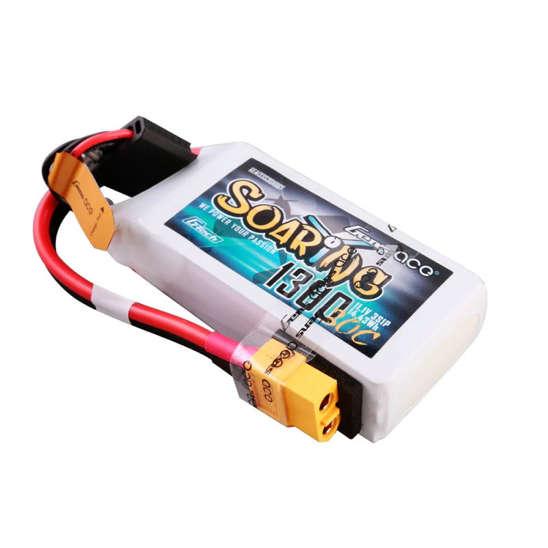 Gensace 1300mAh 3S 11.1V 30C Soaring LiPo Battery Gensace 1300mAh 3S 11.1V 30C Soaring LiPo Battery