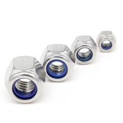 Nyloc Nut M4 x 0.7 Zinc Plated Pack of 10