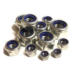 Nyloc Nut M4 x 0.7 Zinc Plated Pack of 10